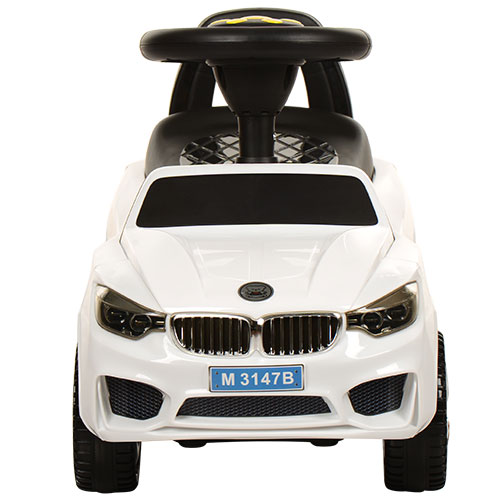 Дитячий толокар BMW Mini з багажником, білий