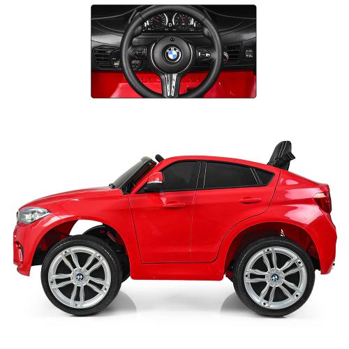 Дитячий електромобіль Bambi BMW X6M (MP3), червоний