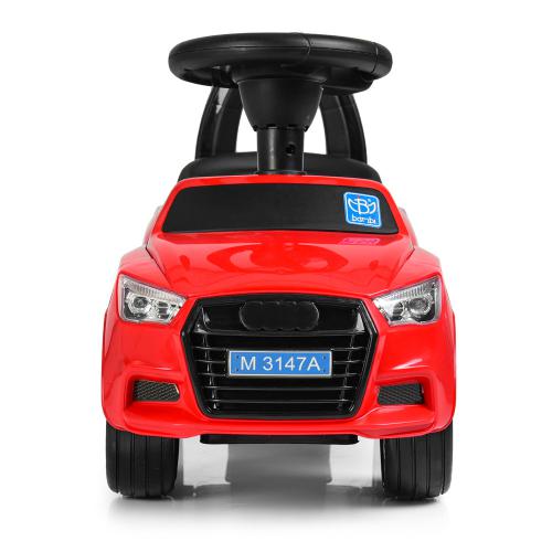 Дитячий толокар Bambi Audi Mini з багажником, червоний