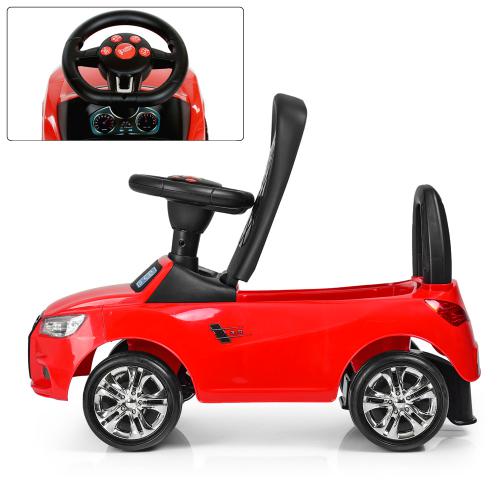 Дитячий толокар Bambi Audi Mini з багажником, червоний