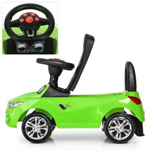 Дитячий толокар Bambi BMW Mini з багажником, зелений