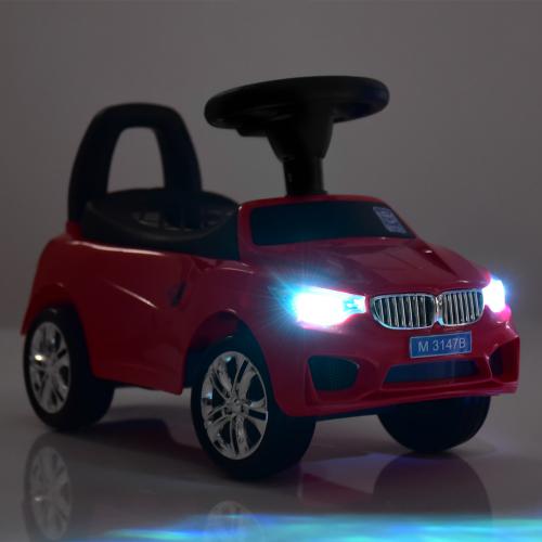 Дитячий толокар Bambi Audi Mini з багажником, зелений