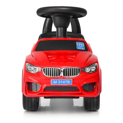 Дитячий толокар Bambi BMW Mini з багажником, червоний