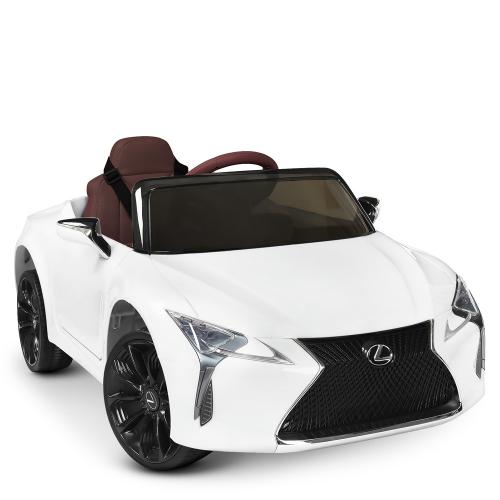 Дитячий електромобіль Bambi Lexus LC500, білий