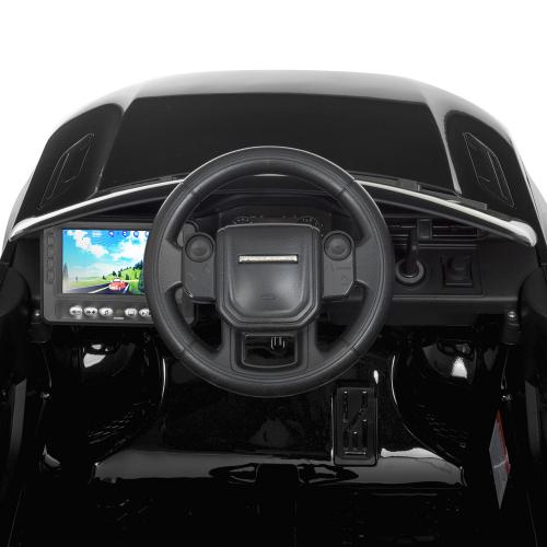 Дитячий електромобіль Bambi Range Rover Evoque (MP4) з додатковими коліщадками та автофарбуванням, чорний