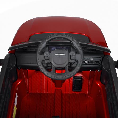 Дитячий повнопривідний електромобіль Bambi Land Rover Discovery Sport (MP3) з ручкою для транспортування та автофарбуванням, червоний