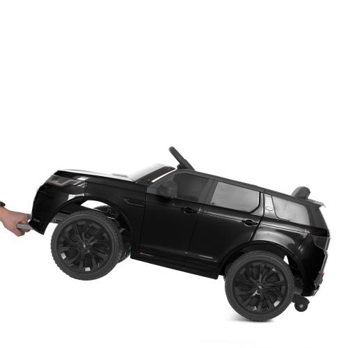 Дитячий повнопривідний електромобіль Bambi Land Rover Discovery Sport (MP3) з ручкою для транспортування та автофарбуванням, чорний