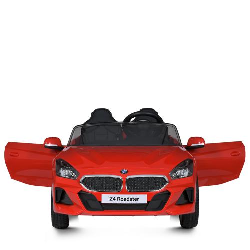 Дитячий двомісний електромобіль BMW Z4 Roadster (MP3) з кондиціонером та ручкою для транспортування, червоний