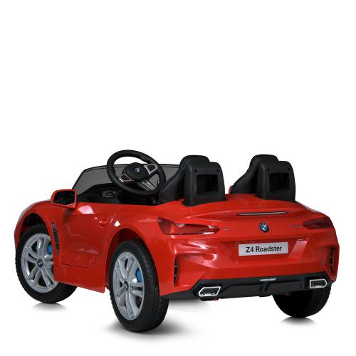 Дитячий двомісний електромобіль BMW Z4 Roadster (MP3) з кондиціонером та ручкою для транспортування, червоний