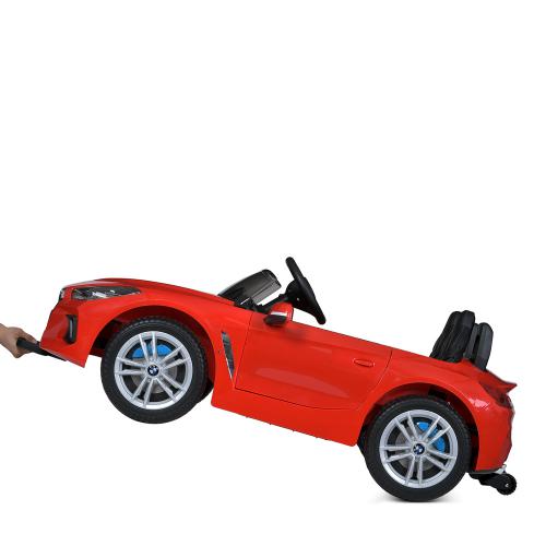 Дитячий двомісний електромобіль BMW Z4 Roadster (MP3) з кондиціонером та ручкою для транспортування, червоний