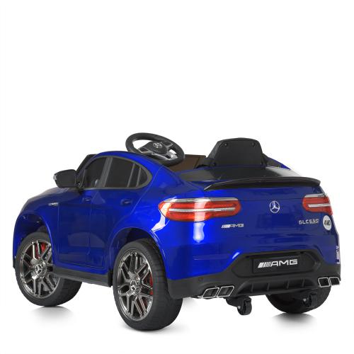 Дитячий повнопривідний електромобіль Bambi Mercedes-Benz GLC 63S з автофарбуванням, синій