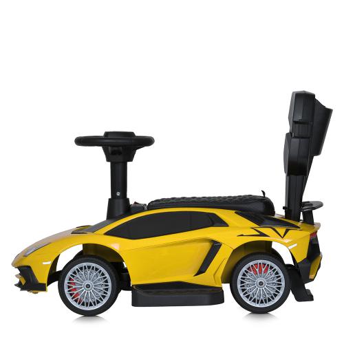 Дитячий толокар-електромобіль Lamborghini Aventador SV, жовтий