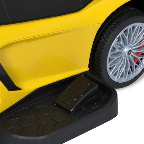 Дитячий толокар-електромобіль Lamborghini Aventador SV, жовтий