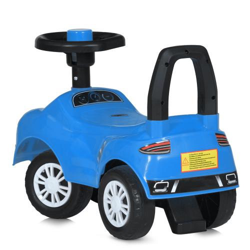 Дитячий толокар-каталка Bambi Super Car Speed з багажником, блакитний