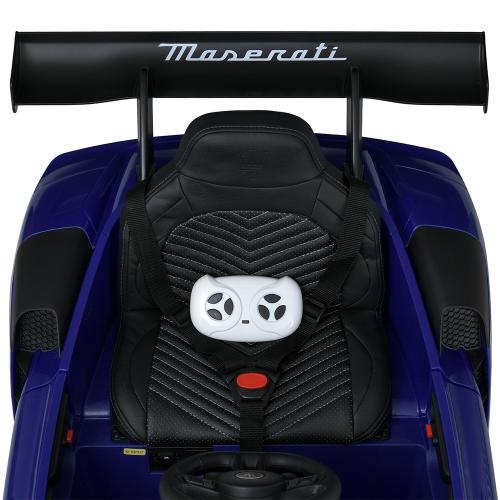 Дитячий повнопривідний електромобіль Maserati MC20 GT2 Motorsport зі спойлером, синій