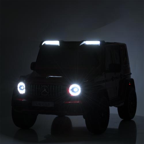 Дитячий двомісний повнопривідний електромобіль Mercedes G63, до 80 кг, червоний