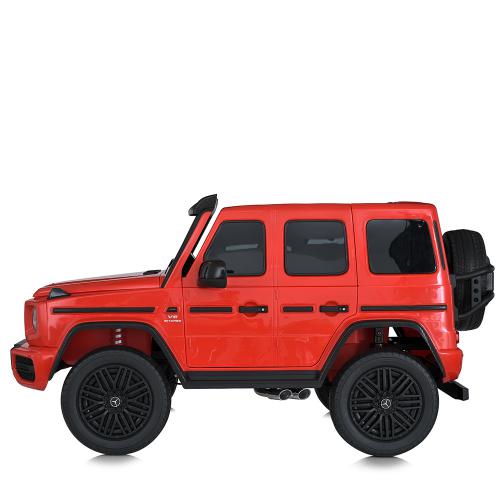 Дитячий двомісний повнопривідний електромобіль Mercedes G63, до 80 кг, червоний