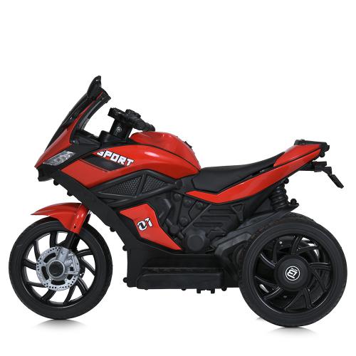 Дитячий триколісний електромотоцикл Bambi Sport, червоний