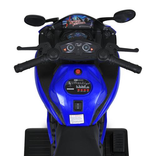 Дитячий триколісний електромотоцикл Bambi Sport, синій