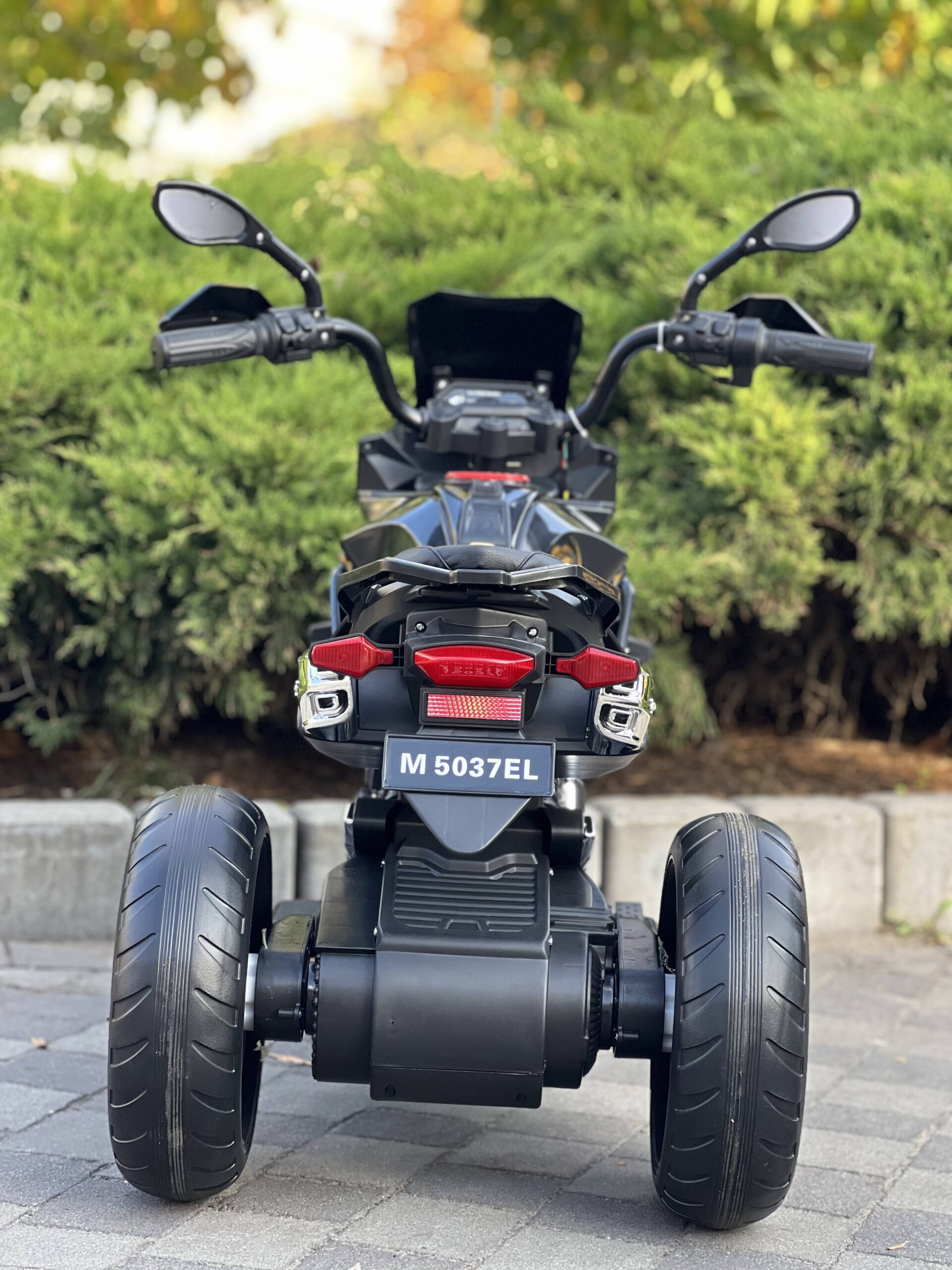 Дитячий триколісний електромотоцикл Bambi BMW SUPER 777, чорний
