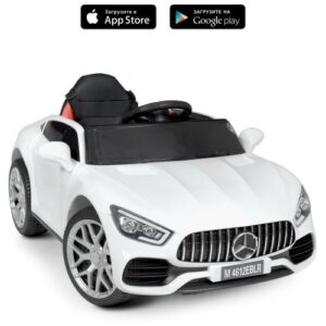 дитяче авто на акумуляторі Mercedes AMG Exotic з ручкою для транспортування