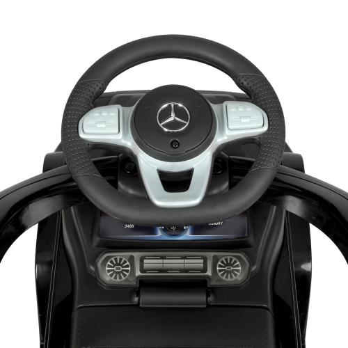 Дитячий толокар-каталка Bambi Mercedes G-Class з багажником та батьківською ручкою, чорний