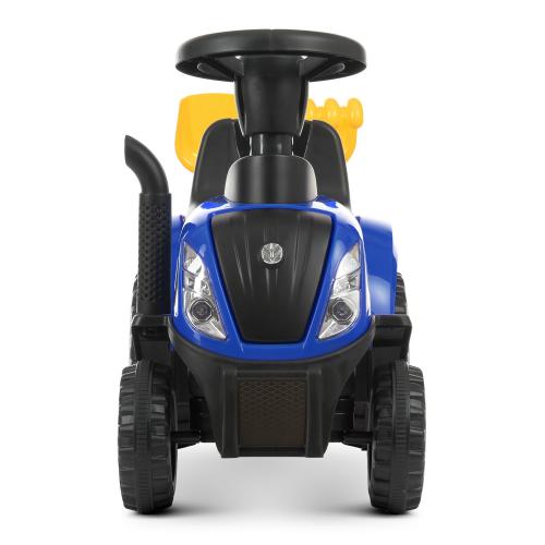 Дитячий толокар Трактор Bambi NEW HOLLAND 17 з причепом, синій