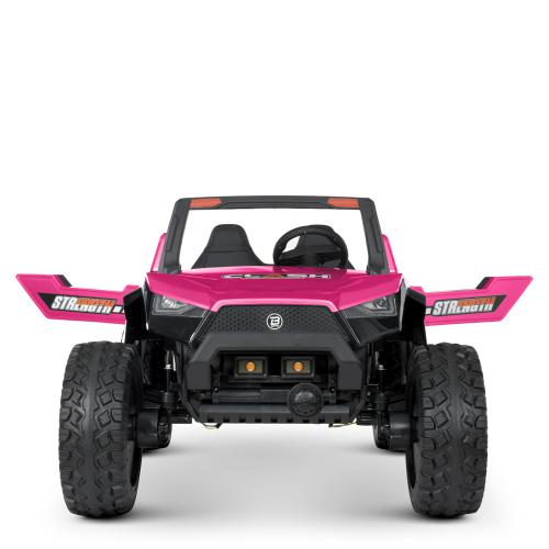 Дитячий двомісний повнопривідний електромобіль Bambi Buggy CLASH Strength 4x4 з кондиціонером, рожевий
