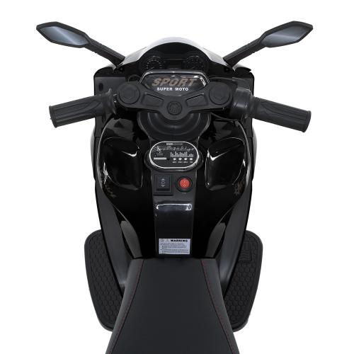 Дитячий електромотоцикл Bambi Kawasaki Ninja 125 Sport триколісний, чорний