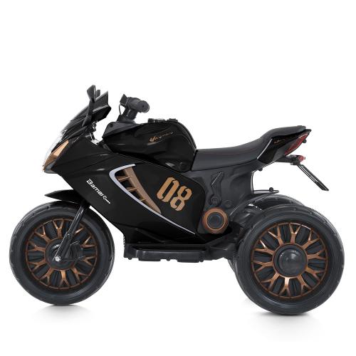 Дитячий електромотоцикл Bambi Kawasaki Ninja 125 Sport триколісний, чорний