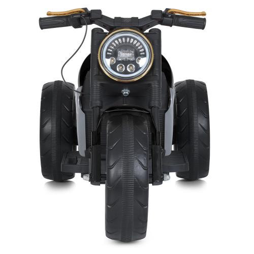 Дитячий електромотоцикл Bambi Retro-Motorbike TURBO Series триколісний, чорний