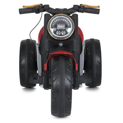 Дитячий електромотоцикл Bambi Retro-Motorbike TURBO Series триколісний, червоний