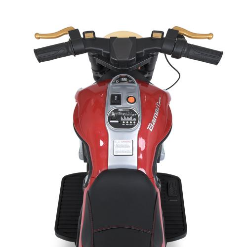 Дитячий електромотоцикл Bambi Retro-Motorbike TURBO Series триколісний, червоний