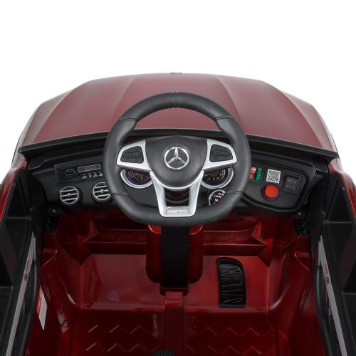 Дитячий повнопривідний електромобіль Bambi Mercedes-Benz GLC 63S з автофарбуванням, червоний