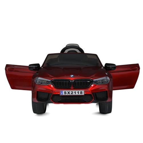 Дитячий електромобіль Bambi BMW M5 СS (MP3) з додатковими коліщадками, ручкою для транспортування та автофарбуванням, червоний