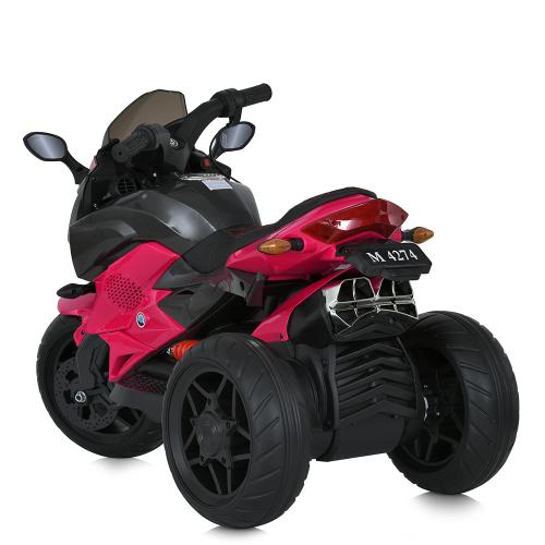 Дитячий електромотоцикл Bambi BMW COMFORT триколісний, рожевий