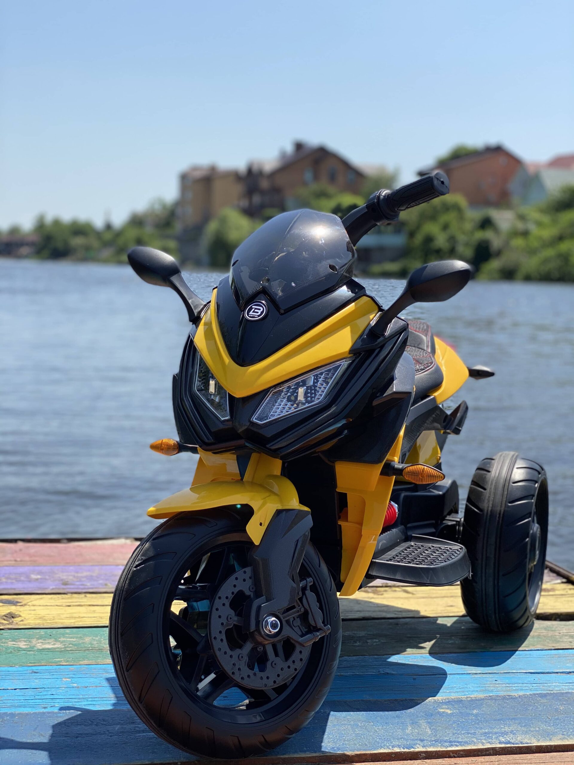 Дитячий електромотоцикл Bambi Racer BMW COMFORT триколісний