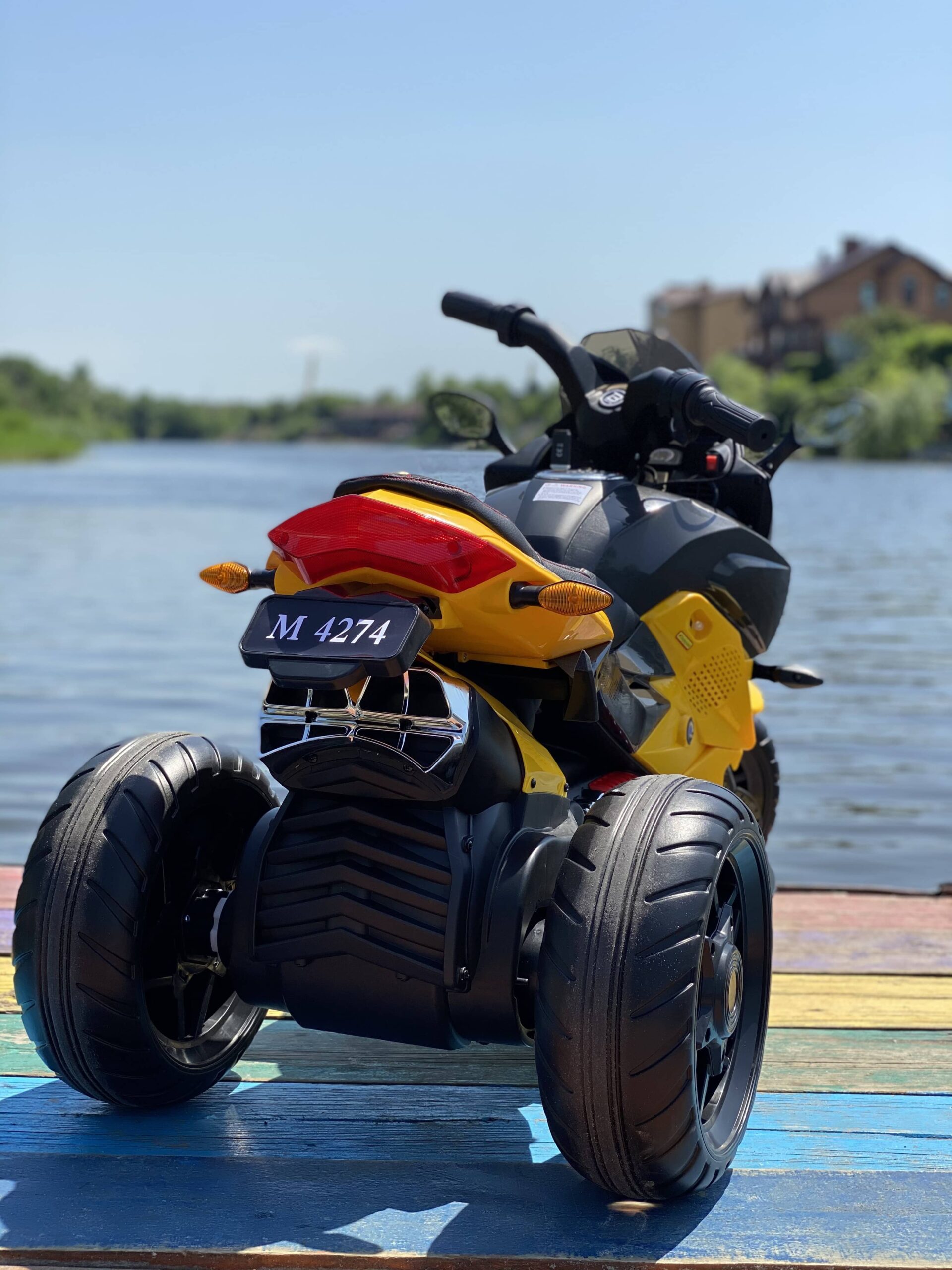 Дитячий електромотоцикл Bambi Racer BMW COMFORT триколісний