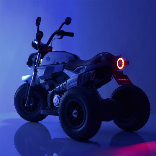 Дитячий електромотоцикл Bambi BMW R nineT Pure NEW (MP3) триколісний з гумовими колесами, синій