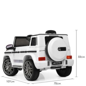 електромобіль дитячий Mercedes G63 AMG (MP3) білий