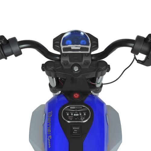 Дитячий електромотоцикл Bambi BMW R nineT Pure NEW (MP3) триколісний з гумовими колесами, синій