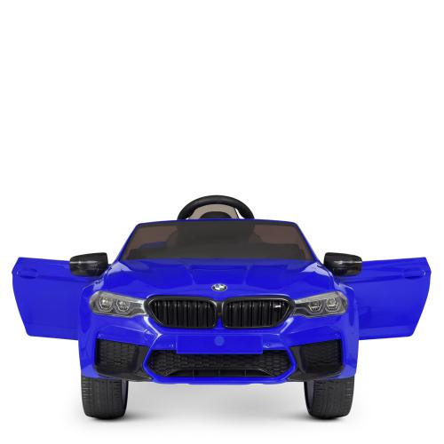 Дитячий електромобіль Bambi BMW M5 CS (MP3) з додатковими коліщадками та ручкою для транспортування, синій