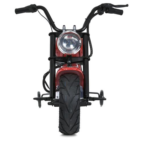 Дитячий двомісний електромотоцикл Bambi Harley-Davidson з підсвіткою та підніжкою (MP3), до 80 кг, до 20 км, червоний