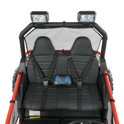 Дитячий двомісний електромобіль Bambi Buggy UTV SPORT SMILING (2x150W) з багажником, червоний