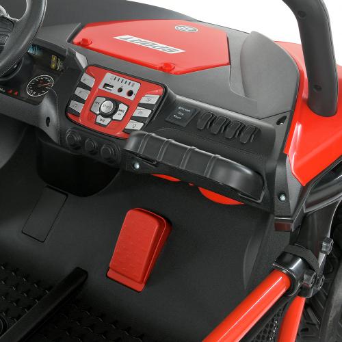 Дитячий двомісний електромобіль Bambi Buggy UTV SPORT SMILING (2x150W) з багажником, червоний
