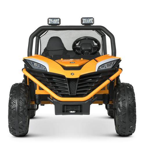 Дитячий двомісний електромобіль Bambi Buggy UTV SPORT SMILING (2x150W) з багажником, помаранчевий