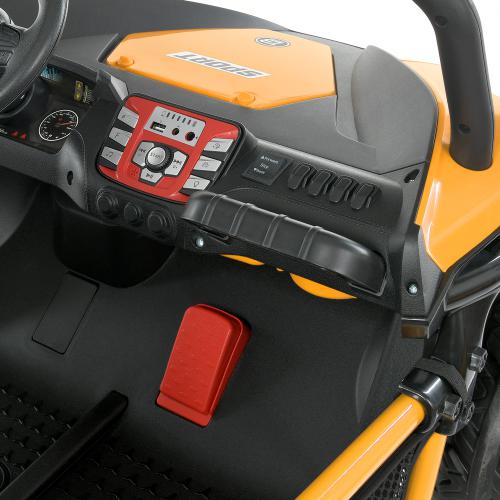 Дитячий двомісний електромобіль Bambi Buggy UTV SPORT SMILING (2x150W) з багажником, помаранчевий