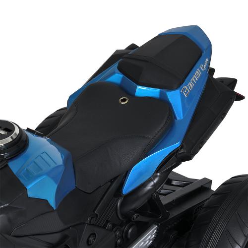 Дитячий триколісний електромотоцикл Yamaha R1 (MP3) з автофарбуванням, блакитний
