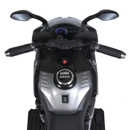 Дитячий триколісний електромотоцикл Yamaha R1 (MP3) з автофарбуванням, сірий