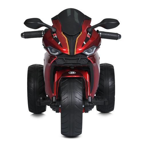 Дитячий триколісний електромотоцикл Yamaha R1 (MP3) з автофарбуванням, червоний